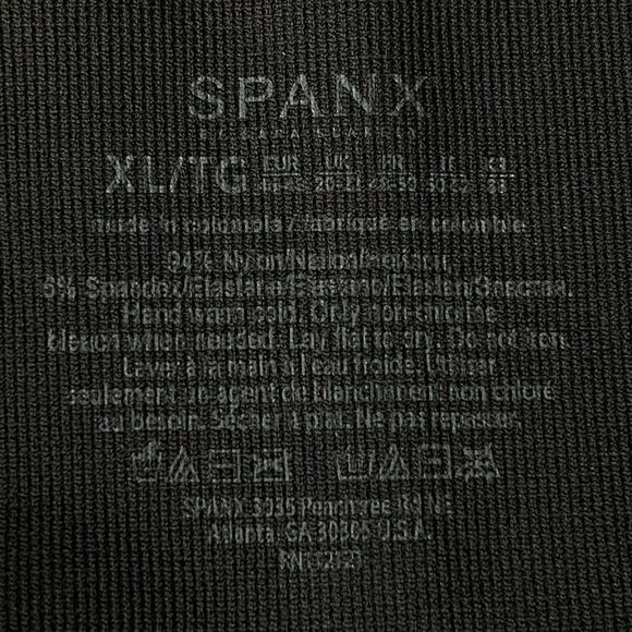 SPANX Look At Me Now Seamless Leggings Leopard Print Black Gray | Size XL - Picture 6 of 6